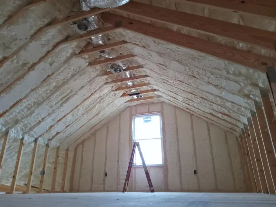 Spray foam roofing application for Crawl Space Insulation project in South Amboy